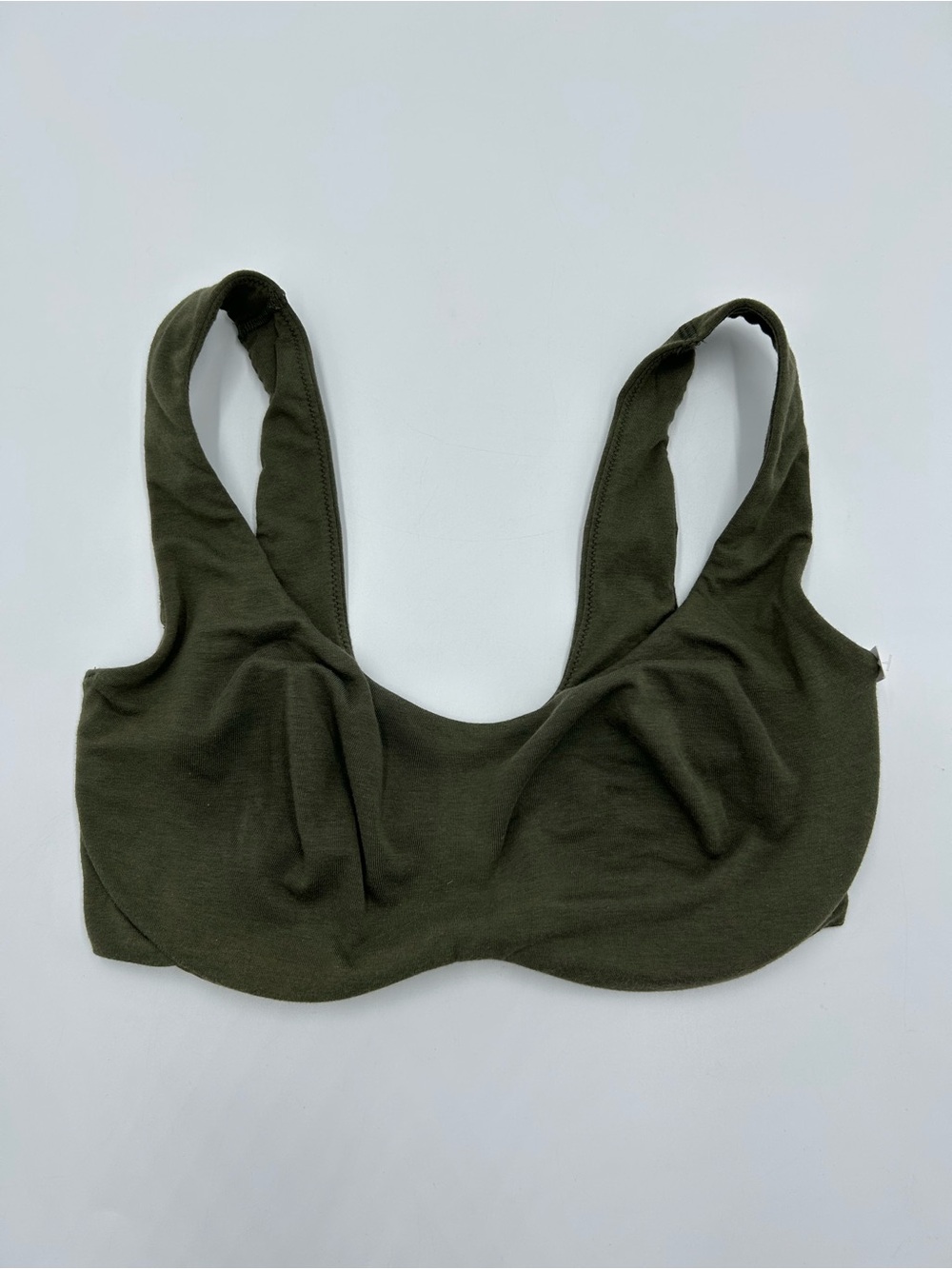 Pink Victoria's Secret Olive Green Softest Bralette S NWT